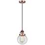 Franklin Restoration Beacon 6" Mini Pendant - LED Bulb - Copper - Clea