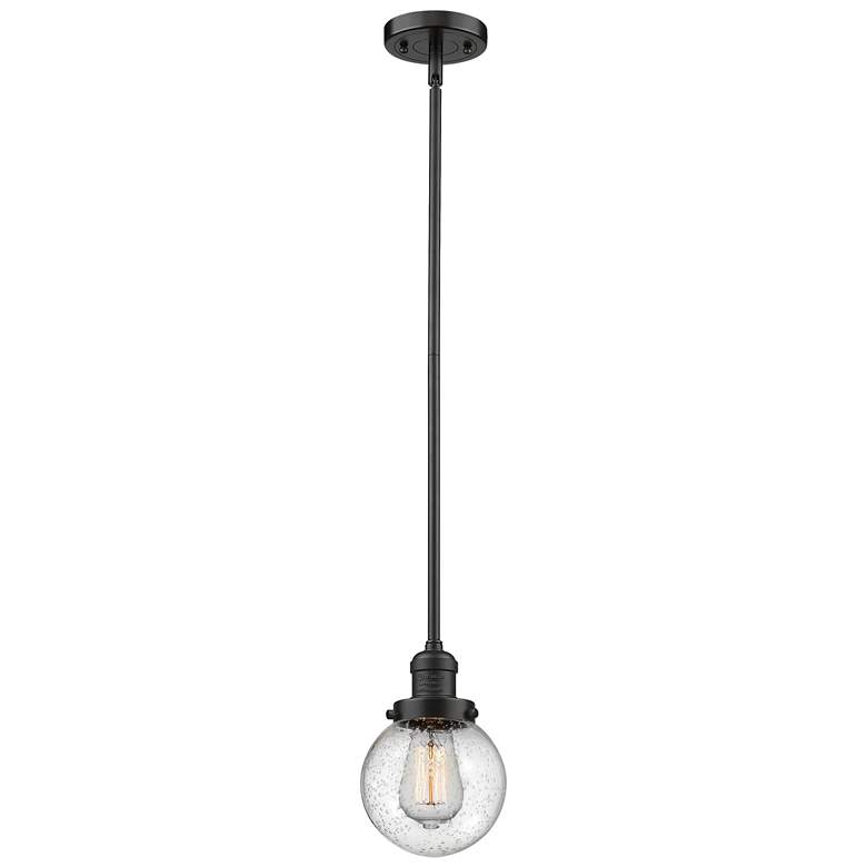 Image 1 Franklin Restoration Beacon 6" Mini Pendant - Oil Rubbed Bronze - Seed