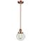 Franklin Restoration Beacon 6" LED Mini Pendant - Antique Copper - Clear