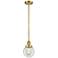 Franklin Restoration Beacon 6" LED Mini Pendant - Satin Gold - Clear