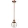 Franklin Restoration Beacon 6" Mini Pendant - Antique Copper - Seedy