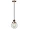 Franklin Restoration Beacon 6" Mini Pendant - LED Bulb - Brass - Clear