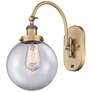 Franklin Restoration Beacon 8" Incandescent Sconce - Brass - Clear Sha