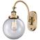 Franklin Restoration Beacon 8" Incandescent Sconce - Brass - Clear Sha