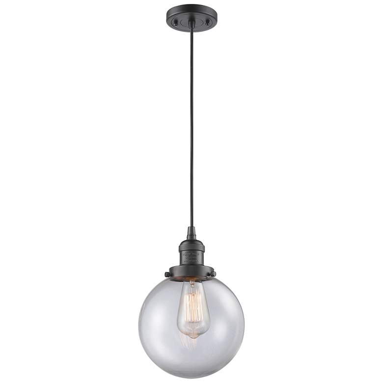 Image 1 Franklin Restoration Beacon 8" LED Mini Pendant - Oil Rubbed Bronze -