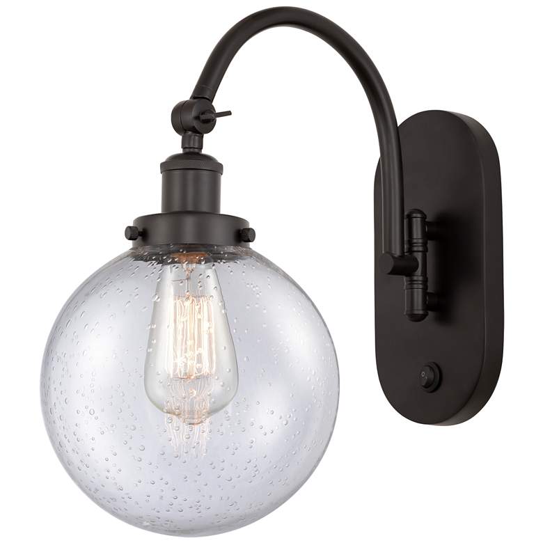 Image 1 Franklin Restoration Beacon 8" LED Sconce - Bronze Finish - Seedy Shad