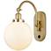 Franklin Restoration Beacon 8" LED Sconce - Gold Finish - Matte White