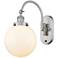 Franklin Restoration Beacon 8" LED Sconce - Nickel Finish - White Shad