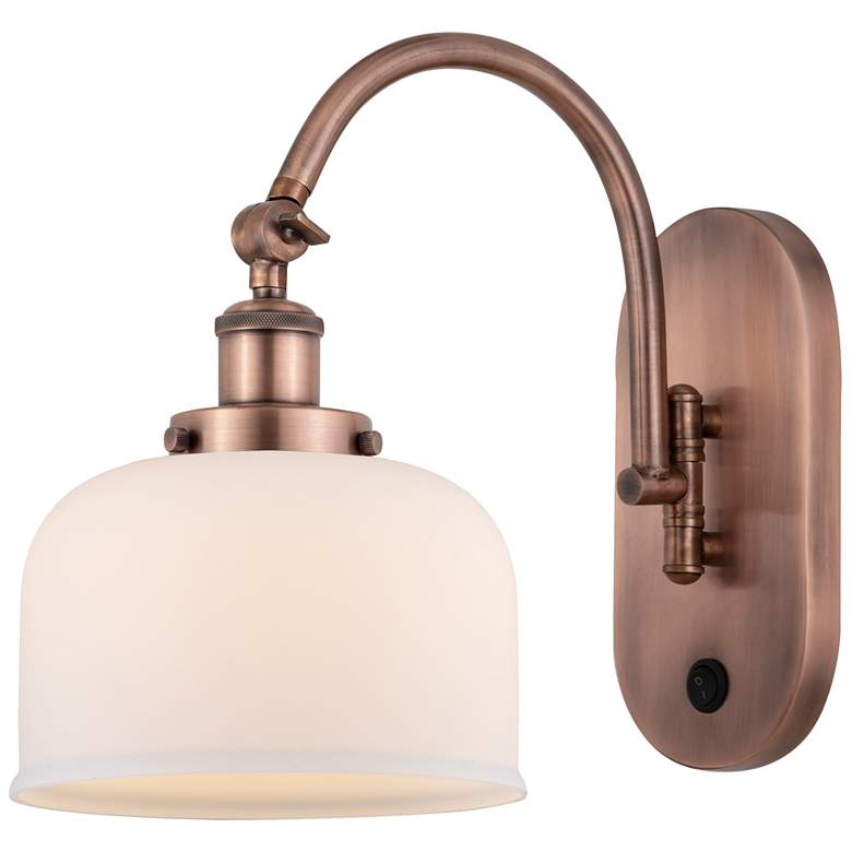 Image 1 Franklin Restoration Bell 12 1/2" High Antique Copper Sconce
