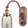 Franklin Restoration Bell 12 1/2"H Antique Copper LED Sconce