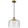 Franklin Restoration Bell 12" LED Mini Pendant - Brushed Brass - Seedy