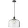 Franklin Restoration Bell 12" LED Mini Pendant - Oil Rubbed Bronze - Clear