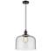 Franklin Restoration Bell 12" LED Mini Pendant - Oil Rubbed Bronze - Seedy