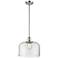 Franklin Restoration Bell 12" LED Mini Pendant - Polished Chrome - Clear