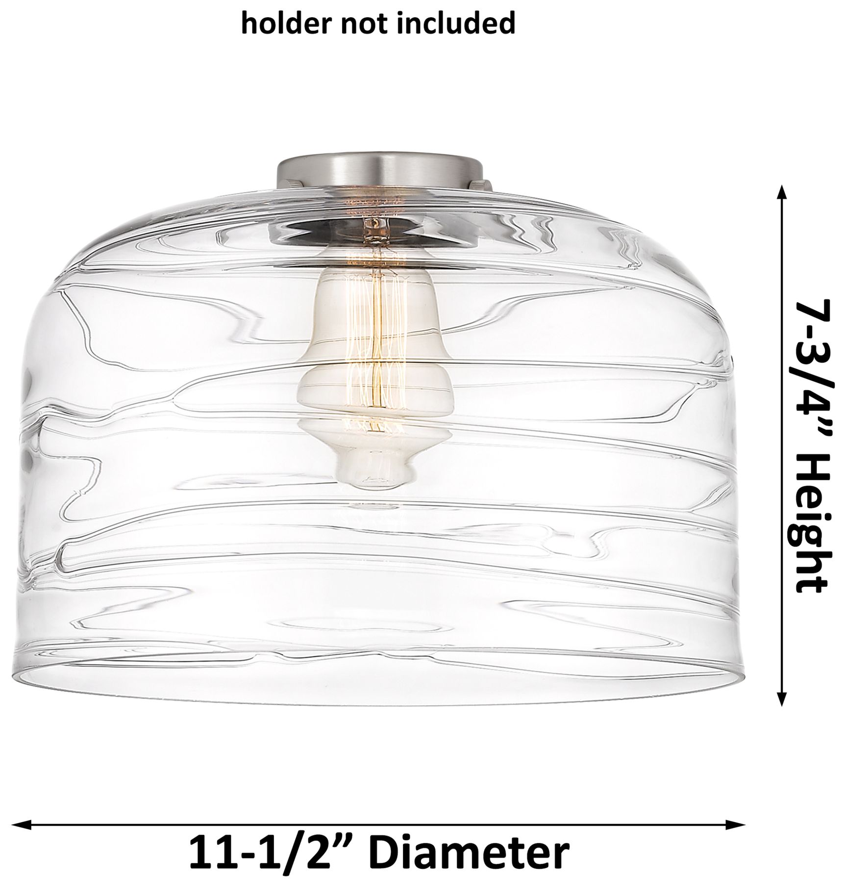 Image 4 Franklin Restoration Bell 12" LED Mini Pendant - Satin Nickel - Clear more views