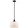 Franklin Restoration Bell 12" Mini Pendant - Oil Rubbed Bronze - White