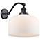 Franklin Restoration Bell 13" High Matte Black Wall Sconce