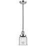 Franklin Restoration Bell 5" Chrome Corded Mini Pendant w/ Clear Shade