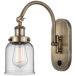Franklin Restoration Bell 5" Incandescent Sconce - Brass - Clear Shade