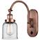 Franklin Restoration Bell 5" Incandescent Sconce - Copper - Clear Shad