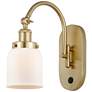 Franklin Restoration Bell 5" Incandescent Sconce - Gold - White Shade
