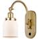 Franklin Restoration Bell 5" Incandescent Sconce - Gold - White Shade