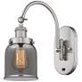 Franklin Restoration Bell 5" Incandescent Sconce - Nickel - Smoke Shad