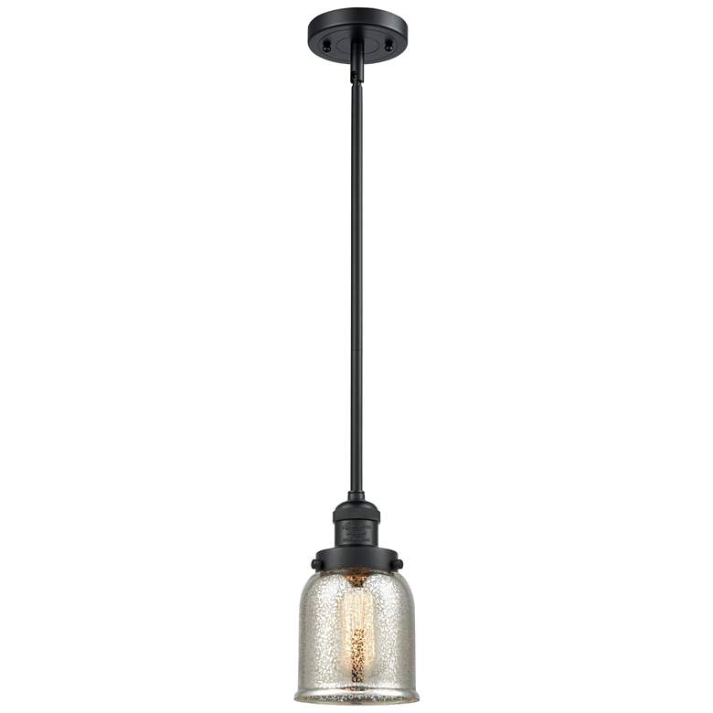 Image 1 Franklin Restoration Bell 5" LED Mini Pendant - Black - Mercury