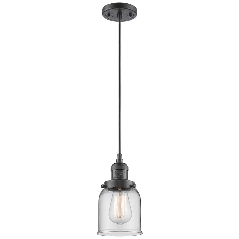 Image 1 Franklin Restoration Bell 5" LED Mini Pendant - Oil Rubbed Bronze - Cl