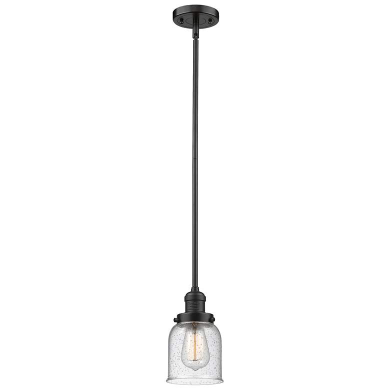 Image 1 Franklin Restoration Bell 5" LED Mini Pendant - Oil Rubbed Bronze - Se
