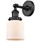Franklin Restoration Bell 5" LED Sconce - Black Finish - Matte White S