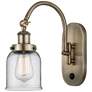 Franklin Restoration Bell 5" LED Sconce - Brass Finish - Clear Shade