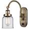 Franklin Restoration Bell 5" LED Sconce - Brass Finish - Clear Shade