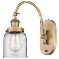 Franklin Restoration Bell 5" LED Sconce - Brass Finish - Clear Shade