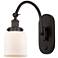 Franklin Restoration Bell 5" LED Sconce - Bronze Finish - Matte White