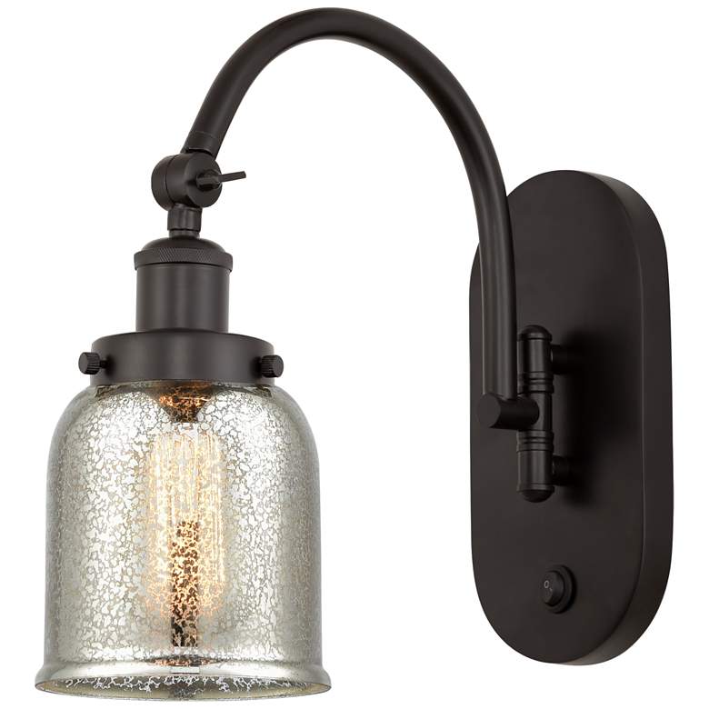Image 1 Franklin Restoration Bell 5" LED Sconce - Bronze Finish - Mercury Shad