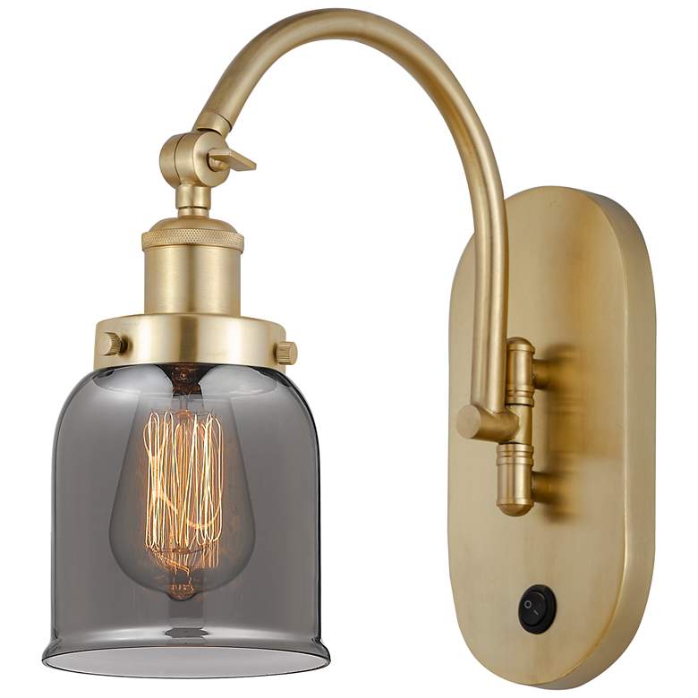 Image 1 Franklin Restoration Bell 5" LED Sconce - Gold Finish - Plated Smoke S