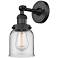Franklin Restoration Bell 5" LED Sconce - Matte Black Finish - Clear S