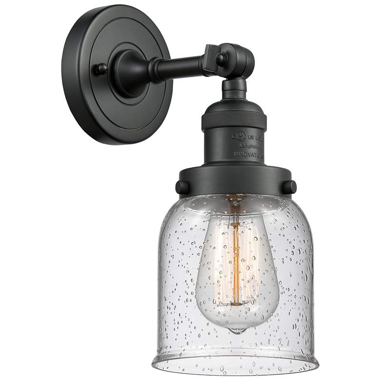 Image 1 Franklin Restoration Bell 5" LED Sconce - Matte Black Finish - Seedy S