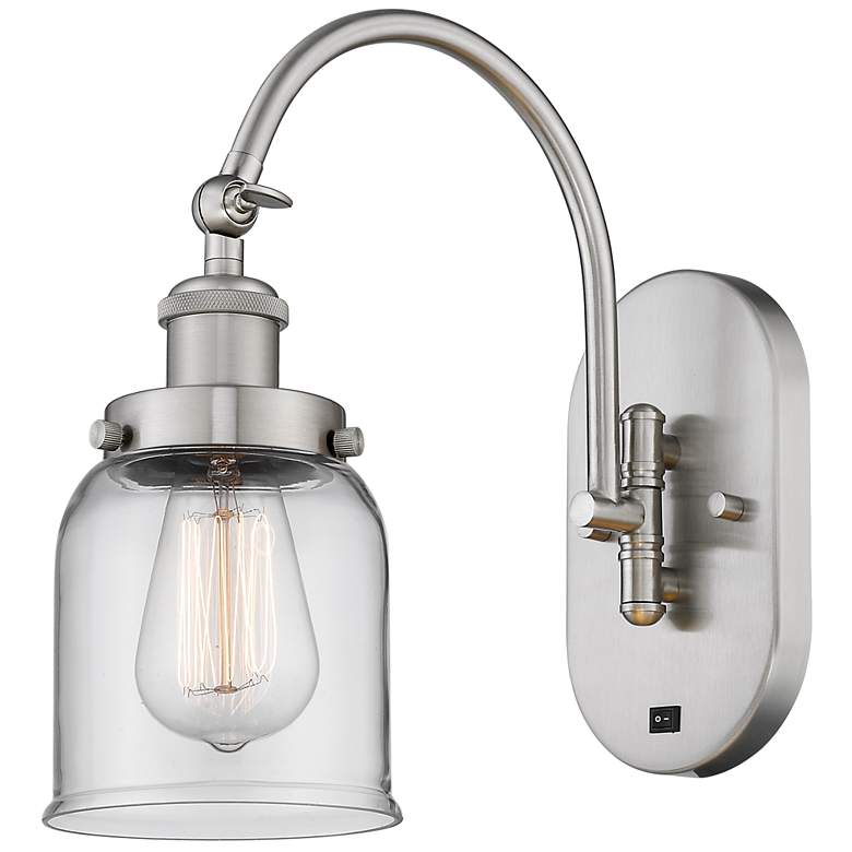 Image 1 Franklin Restoration Bell 5" LED Sconce - Nickel Finish - Clear Shade