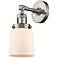 Franklin Restoration Bell 5" LED Sconce - Nickel Finish - Matte White