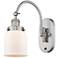 Franklin Restoration Bell 5" LED Sconce - Nickel Finish - Matte White