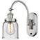 Franklin Restoration Bell 5" LED Sconce - Nickel Finish - Seedy Shade