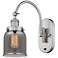 Franklin Restoration Bell 5" LED Sconce - Nickel Finish - Smoke Shade