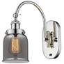 Franklin Restoration Bell 5" LED Sconce - Nickel Finish - Smoke Shade