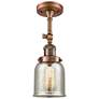 Franklin Restoration Bell 5"W Antique Copper Ceiling Light