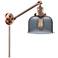 Franklin Restoration Bell 8" Antique Copper Swing Arm w/ Plated Smoke
