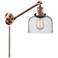 Franklin Restoration Bell 8" Antique Copper Swing Arm w/ Seedy Shade