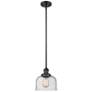 2_Franklin Restoration Bell 8" LED Mini Pendant - Matte Black - Seedy