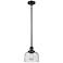 Franklin Restoration Bell 8" LED Mini Pendant - Matte Black - Seedy